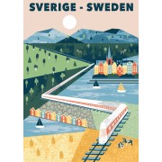 Sverige - Sweden All Aboard plansch 50x70